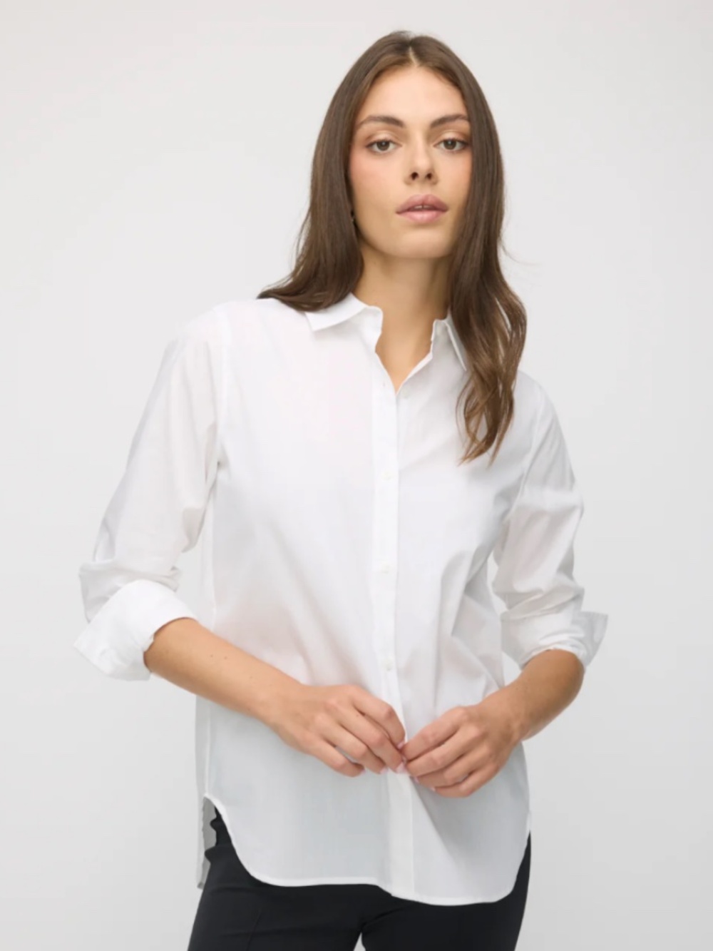 Kit + Ace Marbella White Button-Up Shirt